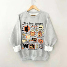 Vintage Women's Pumpkin Witch Graphic Sweatshirt
