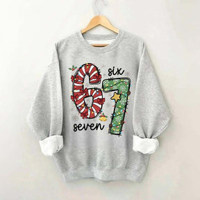 67 Christmas Lights Red Green Xmas Sweatshirt