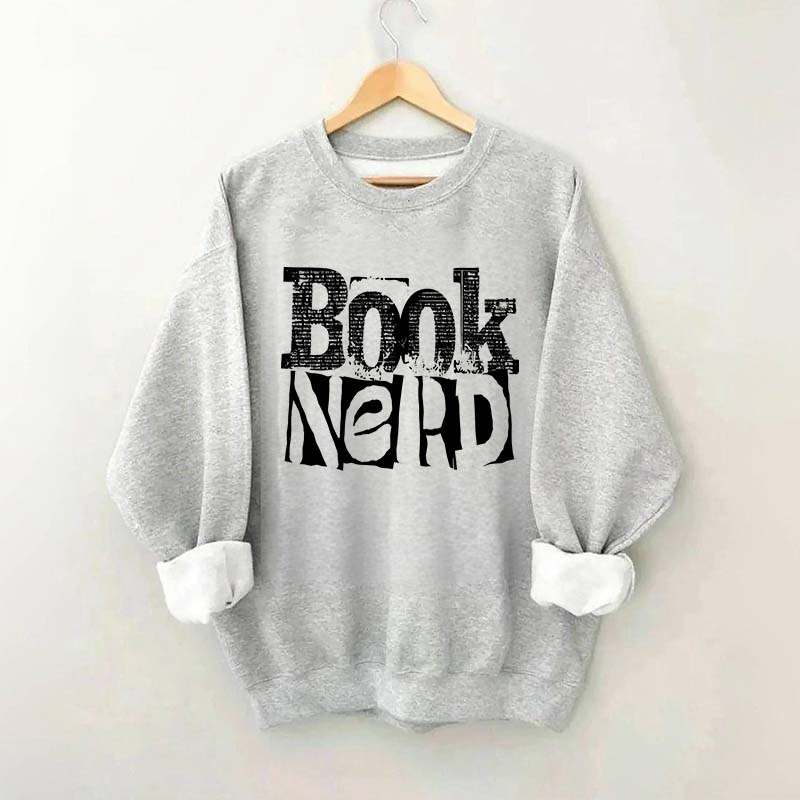 Retro Book Nerd Sweatshirt
