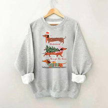 Funny Dachshund Through the Snow Sweatshirt