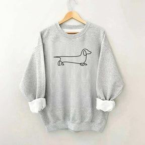 Dachshund Minimalist Sausage Dog Sweatshirt