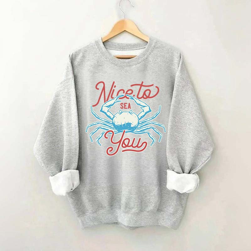 Coral Reef Nice To Sea You Sweatshirt