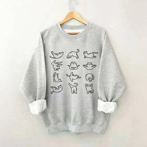 Meditation Funny Namaste Cat Sweatshirt