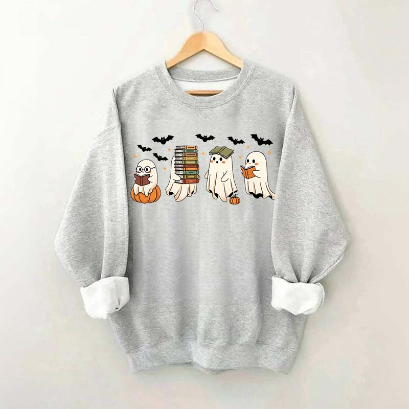 Reading Ghosts Halloween Lover Sweatshirt