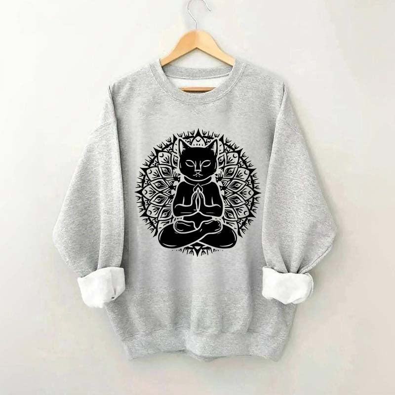 Cute Cat Yoga Namaste Sweatshirt