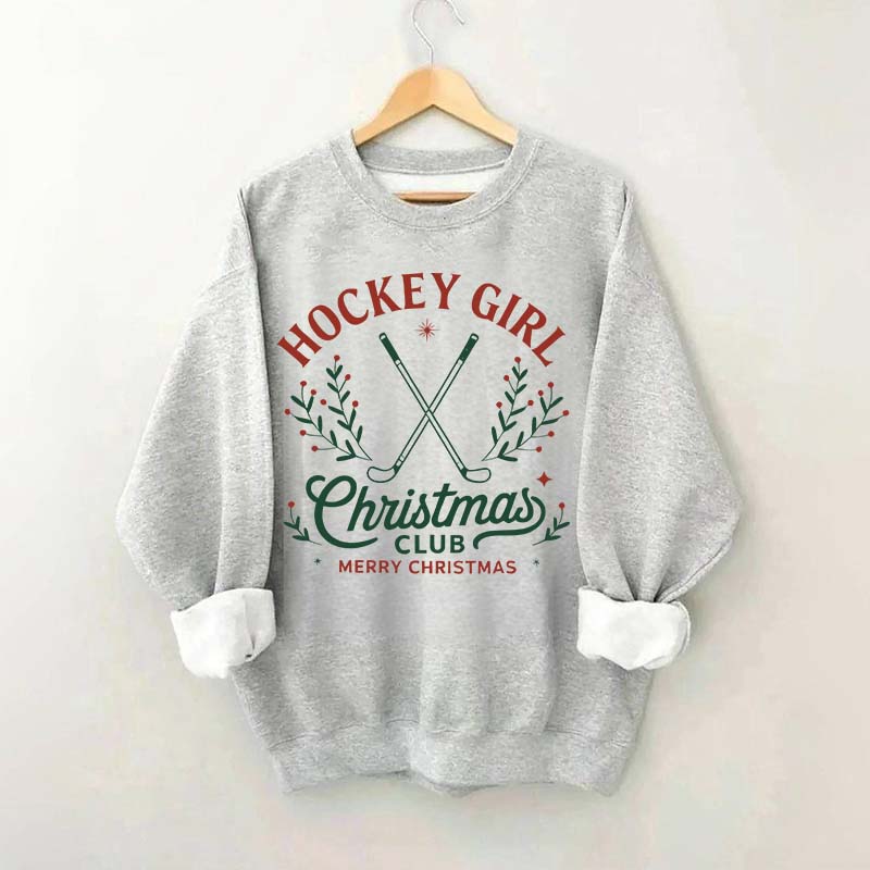 Hockey Girl Christmas Club Sweatshirt