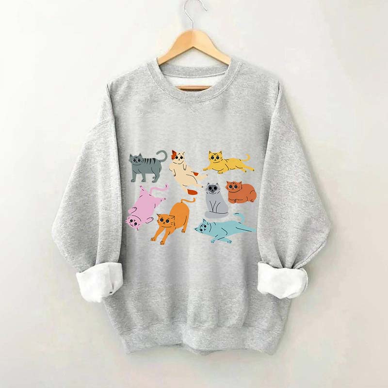 Funny Retro Cat Sweatshirt