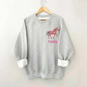 Custom Girl Horse Sweatshirt