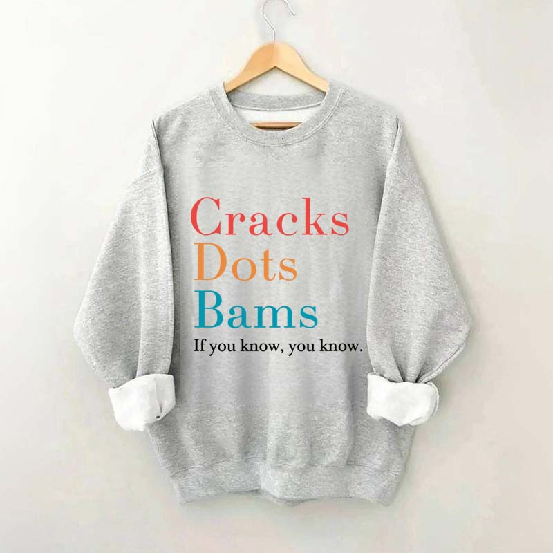 Cracks Dots Bams Sweatshirt