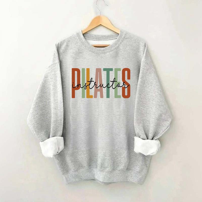 Pilates Instructor Comfort Colors Gym Workout Sweatshirt