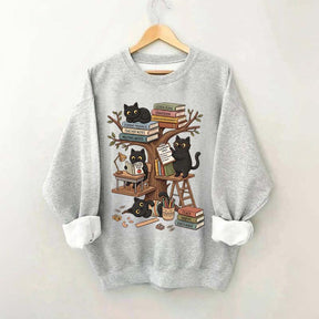 First Day Of School Black Cat Teacher Sweatshirt