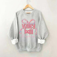 Personalized Volleyball Bow Sweatshirt