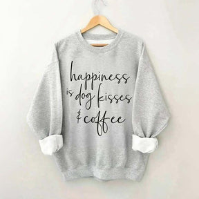 Happiness Is Dog Kisses & Coffee Sweatshirt