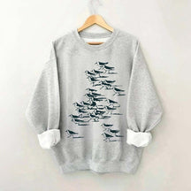 Birdwatching Vintage Shorebirds Sweatshirt