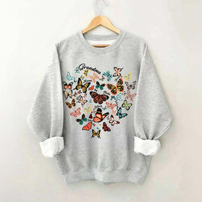 Leopard Heart Butterfly Sweatshirt