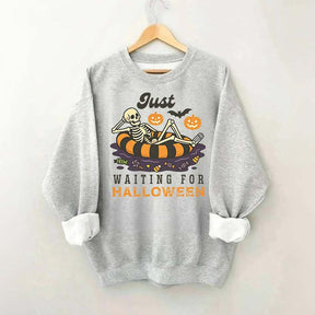Funny Just Waiting for Halloween Sweatshirt