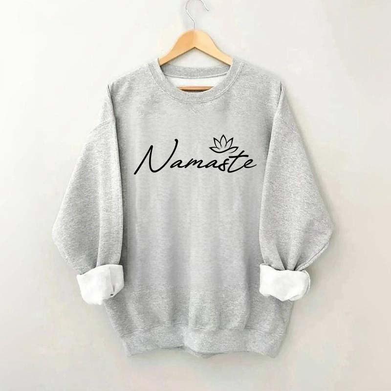 Namaste Yoga Meditation Flower Sweatshirt