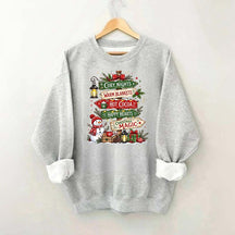 Funny Watercolor Christmas Signpost Sweatshirt