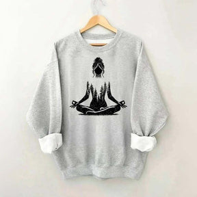 Yoga Pose Forest Sweatshirt