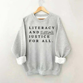 Literacy and Justice For All Book Club Sweatshirt