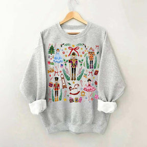 Vintage Christmas Nutcracker Holiday Sweatshirt