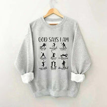 Volleyball God Says I Am Sweatshirt