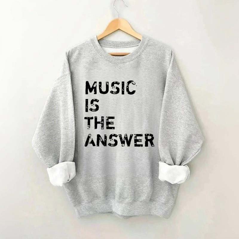 Retro Music is the Answer Sweatshirt