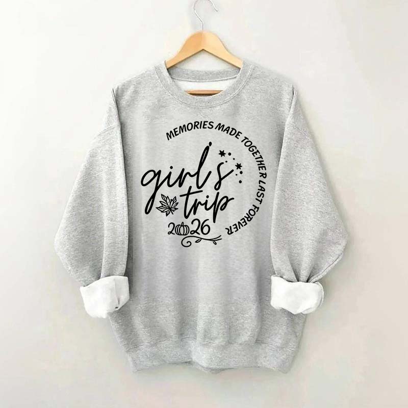 Personalized Year Matching Friends Fall Girls Trip Sweatshirt