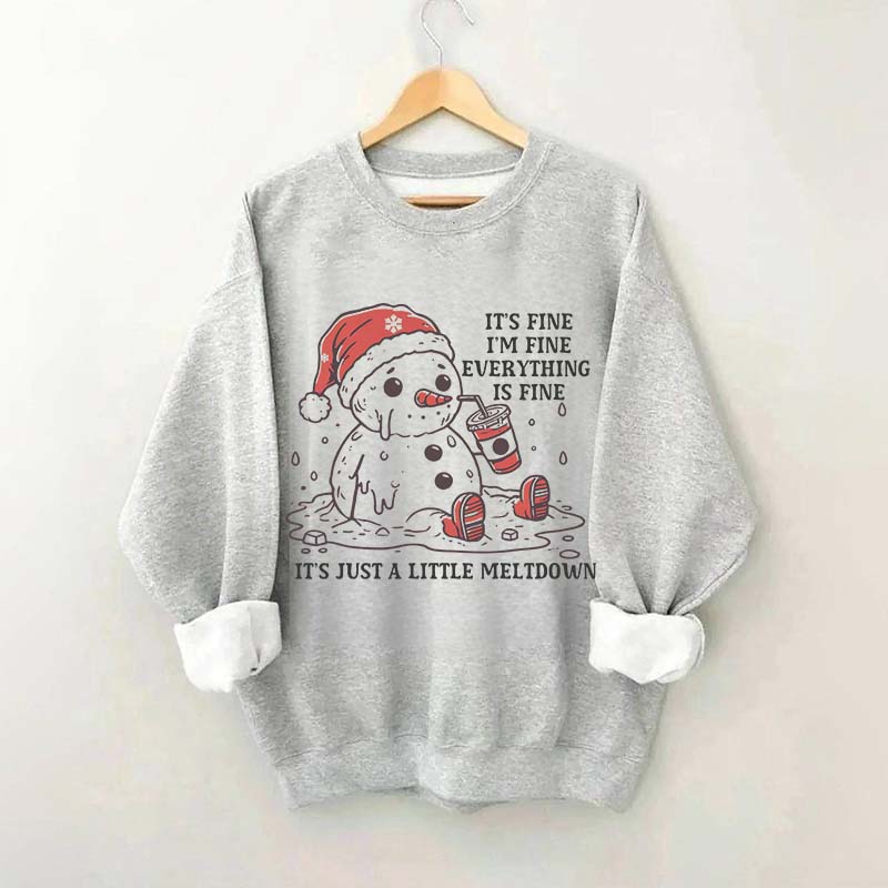 Funny Christmas Mental Health Sweatshirt