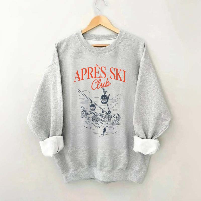 Retro Ski Lodge Sweatshirt