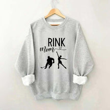 Rink Mom Hockey And Figure Skating Mom Sweatshirt