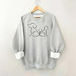 Cat Dog Lover Cute Sweatshirt