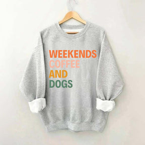 Cute Weekends Coffee And Dogs Sweatshirt
