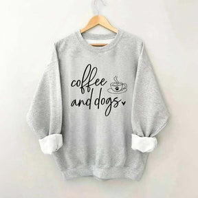 Minimalistic Coffee and Dogs Sweatshirt