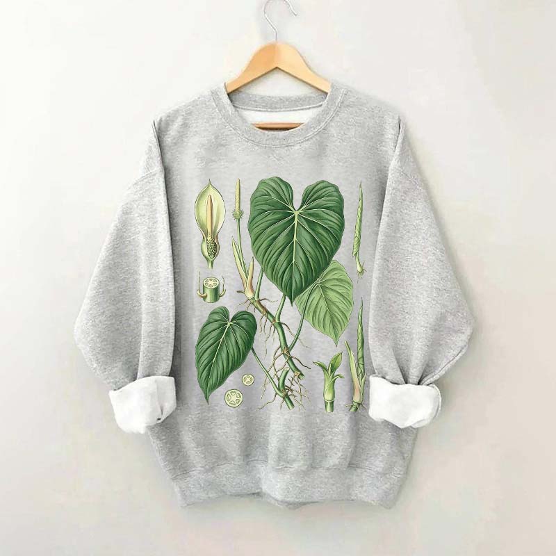 Philodendron Vintage Plant Anatomy Sweatshirt