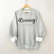 Running Is My Therapy Minimalist Sweatshirt