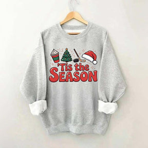 Christmas Tis The Season Hockey Sweatshirt
