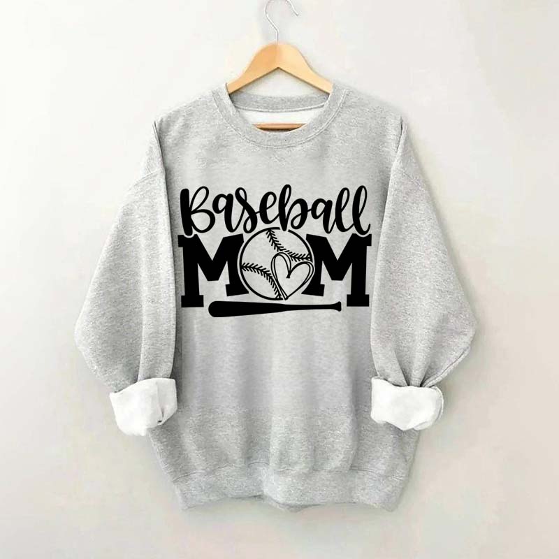 Trendy Mom Life Baseball Sweatshirt