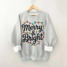 Merry & Bright Holiday Christmas Sweatshirt
