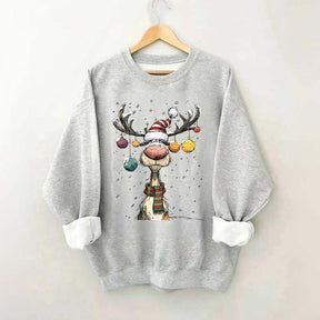 Cute Christmas Vintage Reindeer Sweatshirt