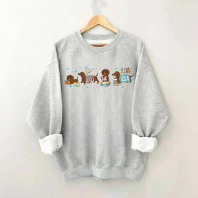 Dachshund Book Lover Sweatshirt