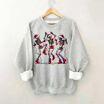 Dancing Skeleton Christmas Lights Sweatshirt