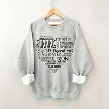 Run Happy Heart Sweatshirt
