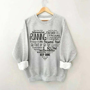 Run Happy Heart Sweatshirt