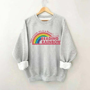 Teacher Reading Rainbow Sweatshirt