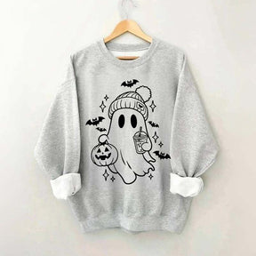 Retro Ghost Coffee Sweatshirt