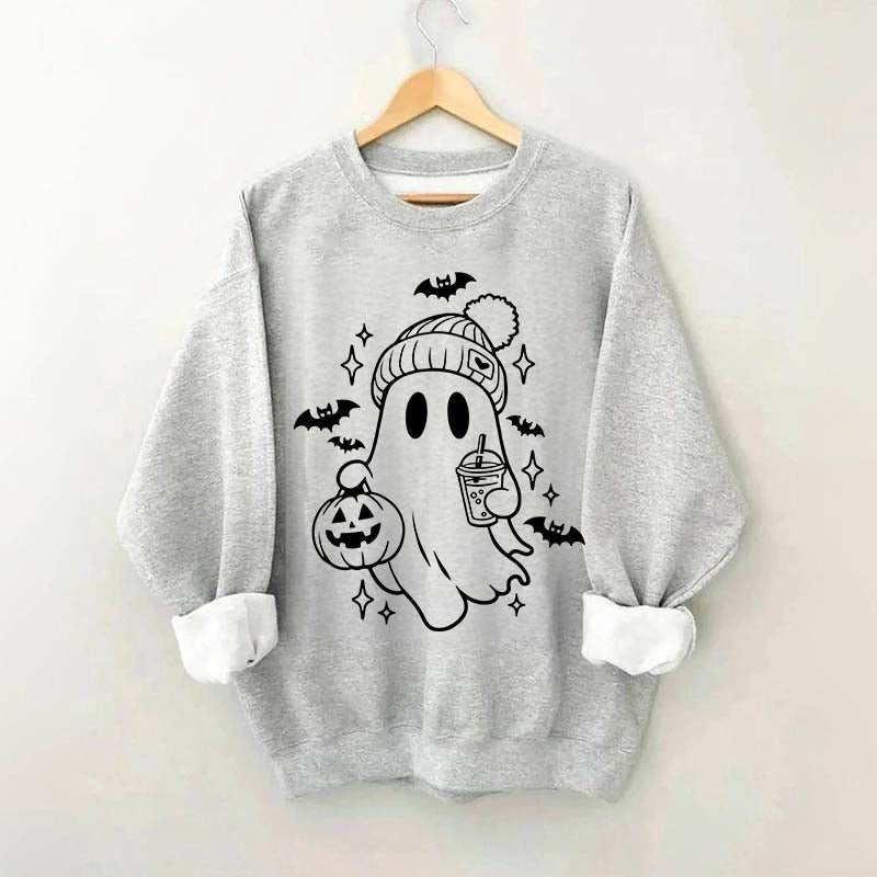 Retro Ghost Coffee Sweatshirt