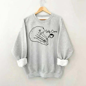 Funny Frog Self Care Sweatshirt