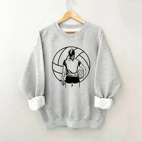 Girls Volleyball Player Sweatshirt