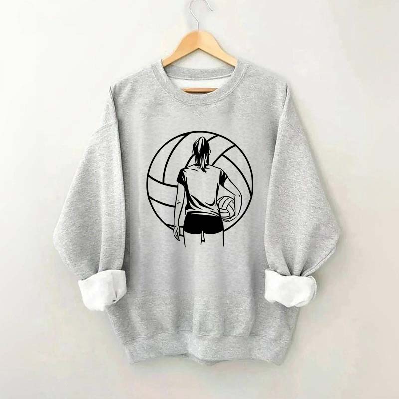 Girls Volleyball Player Sweatshirt